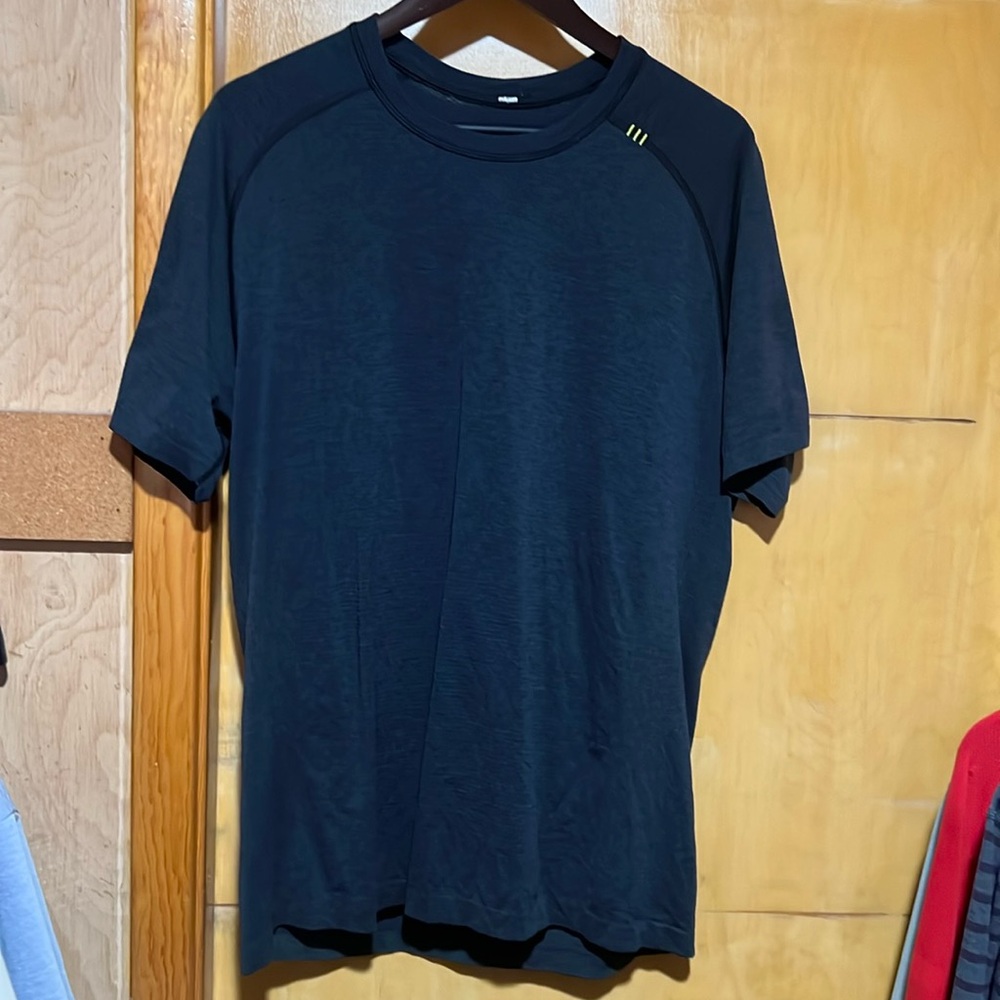 Blue athletic Lululemon tee
